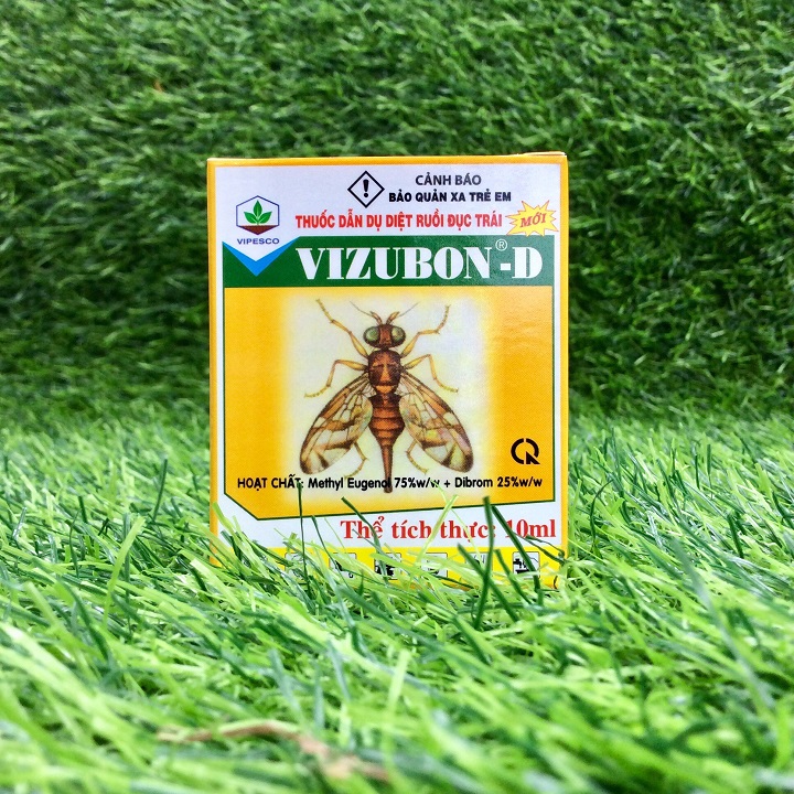Chế phẩm dẫn dụ, diệt  ruồi vàng đục trái cây vizubon -D