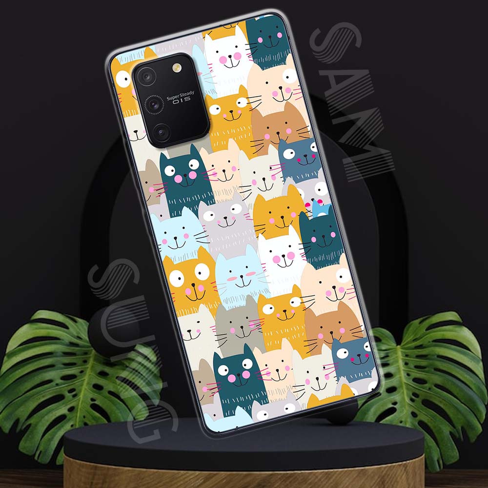 Ốp lưng Samsung S10 Lite mẫu BST Mèo lười TPU