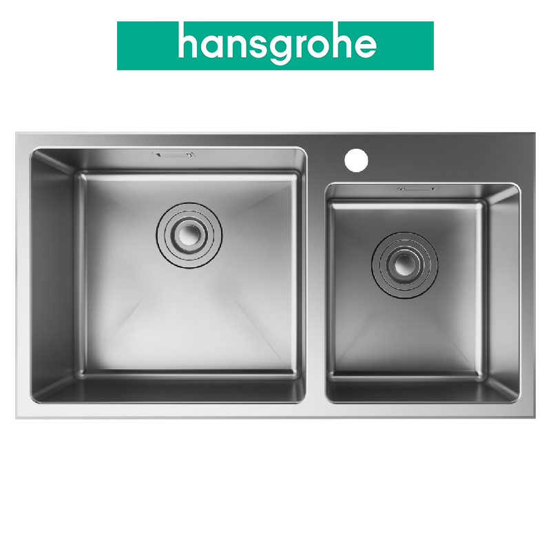 Chậu bếp đôi HANSGROHE Deep Drawn Sink S431-F730 43354