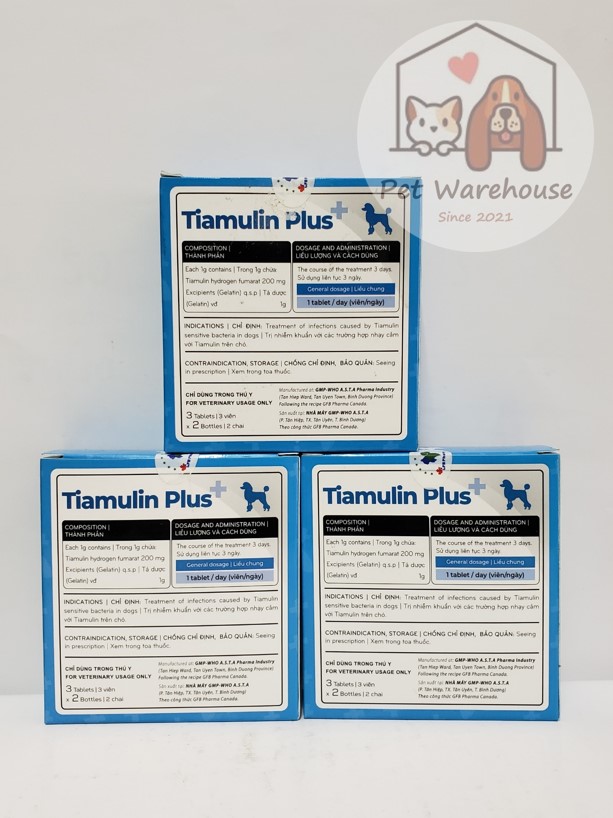 Tiamulin Plus dành cho chó, hỗ trợ hô hấp