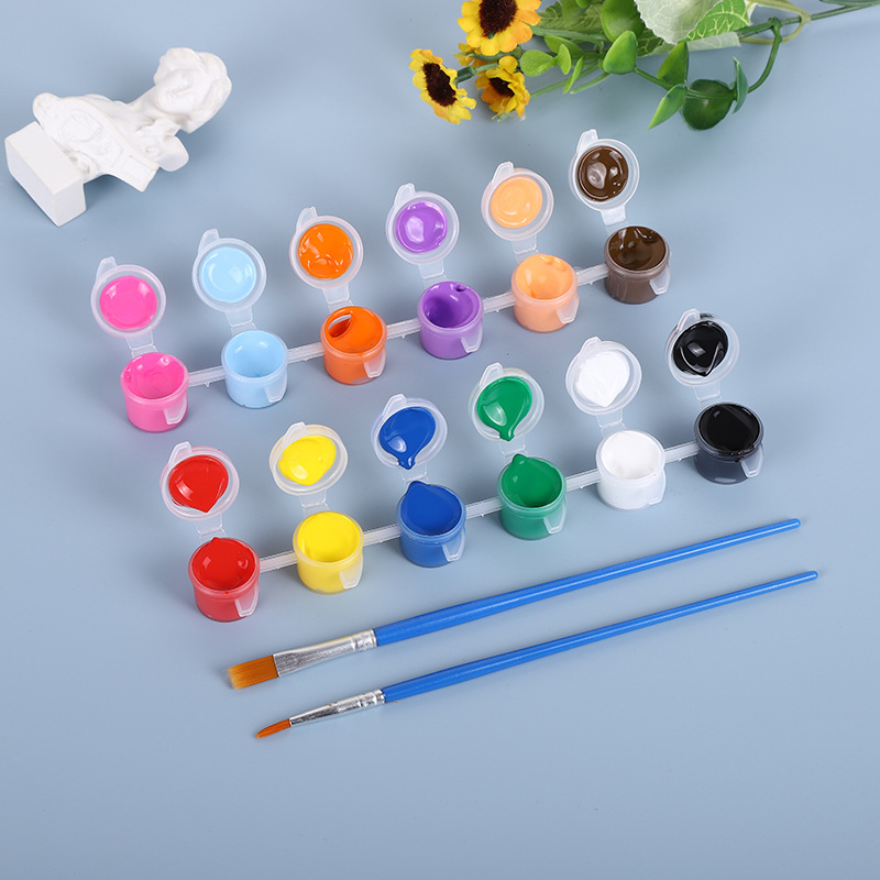 Bộ 12 Màu Nước + 2 Cọ + Khay Pha Màu