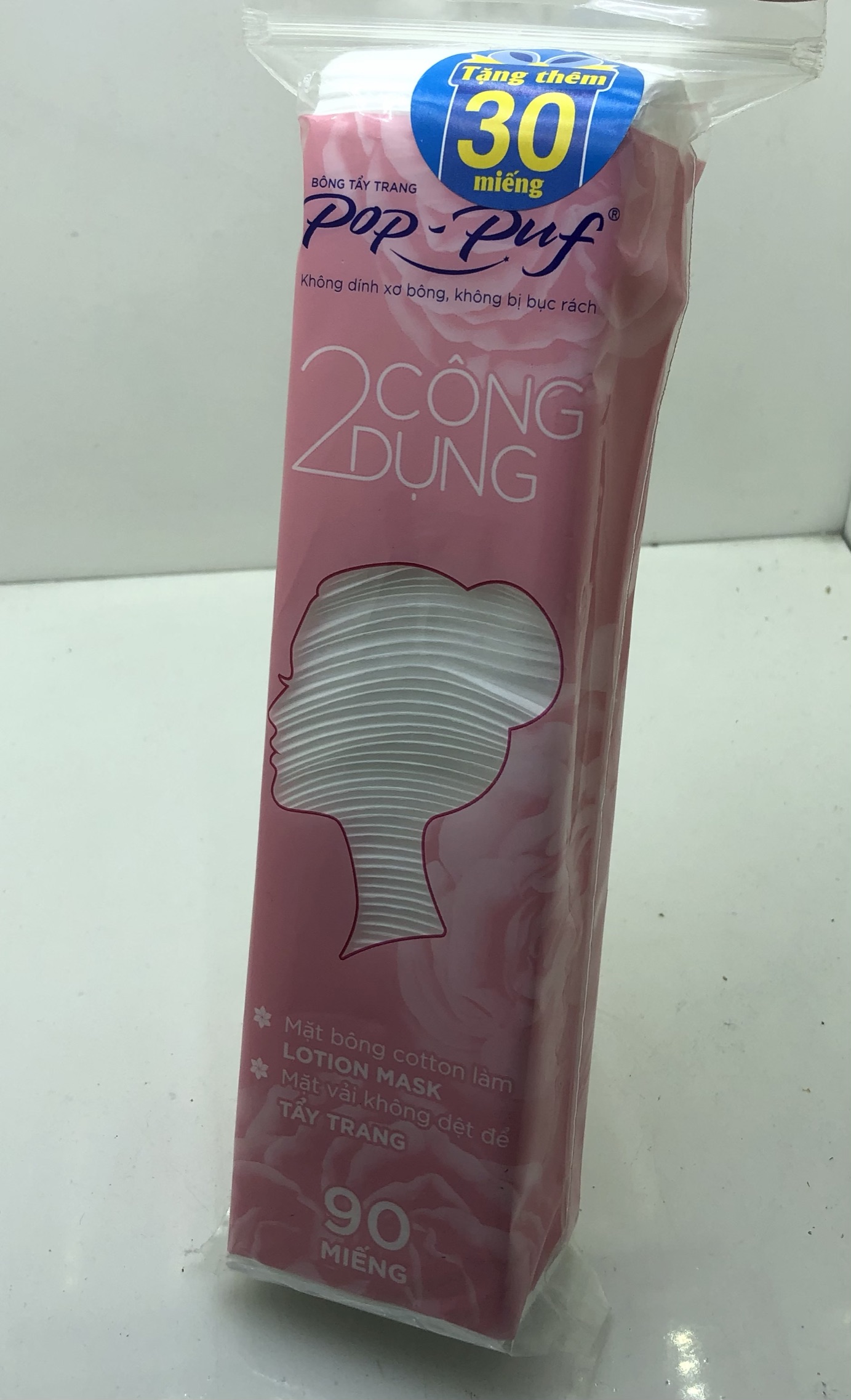 [HCM]BÔNG TẨY TRANG 120 MIẾNG