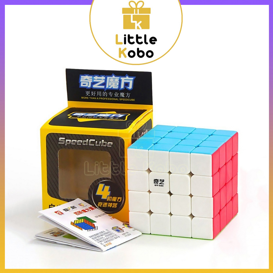 Rubik 4x4 QiYi QiYuan S2 Rubic 4 Tầng Khối Lập Phương Đồ Chơi Trí Tuệ Trẻ Em Phát Triển Tư Duy 4x4x4 - Little Kobo