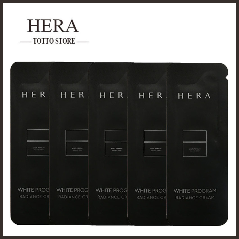 [2 gói] Kem dưỡng trắng da Hera White Program Radiance Cream 1ml/gói