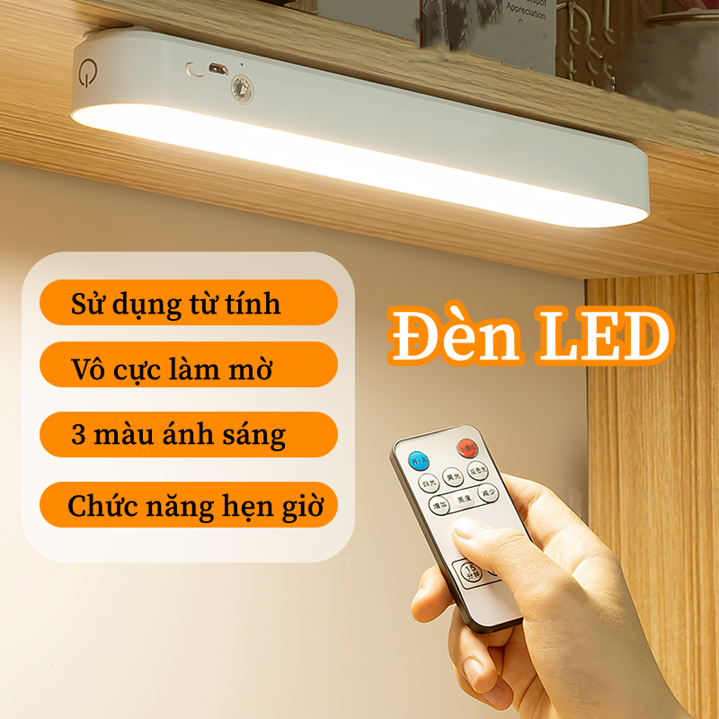 Đèn bàn học gắn tường tích điện, đèn led cảm ứng chạm dán tường sạc tích điện 4000mah, 3 chế độ sáng, đèn học led bảo vệ mắt kèm remote ,đèn học để bàn, đèn led dán tường,tủ đồ bàn học,gương, tủ sách, phòng ngủ