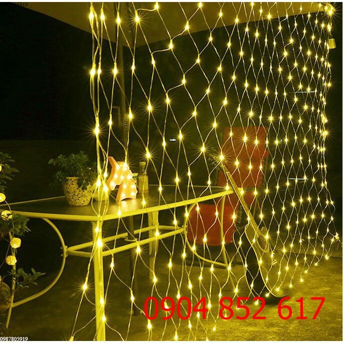 Dây Đèn Led Dạng Lưới Trang Trí Chống Nước 2x2m 3x3m