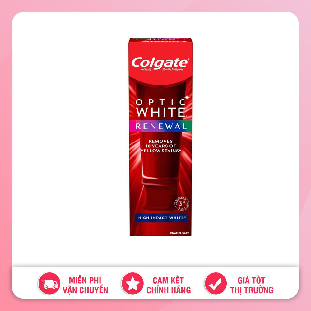 KEM ĐÁNH RĂNG COLGATE OPTIC WHITE PLATINUM 116G MỸ