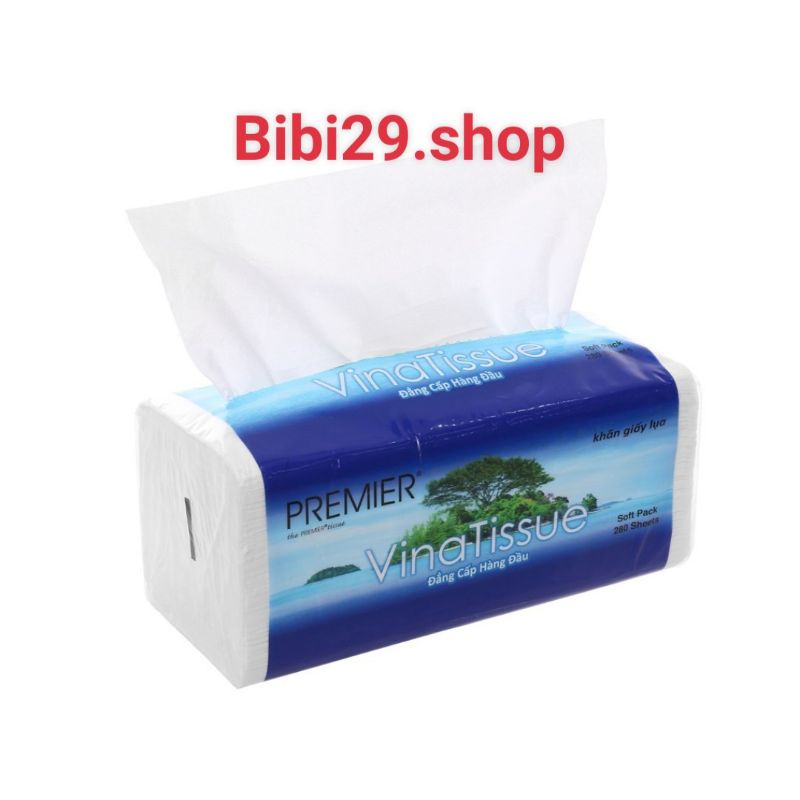 Khăn giấy rút vina tissue 280 tờ 2 lớp.