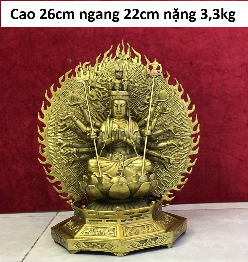 Tượng Thiên thủ thiên nhãn bằng đồng MS168