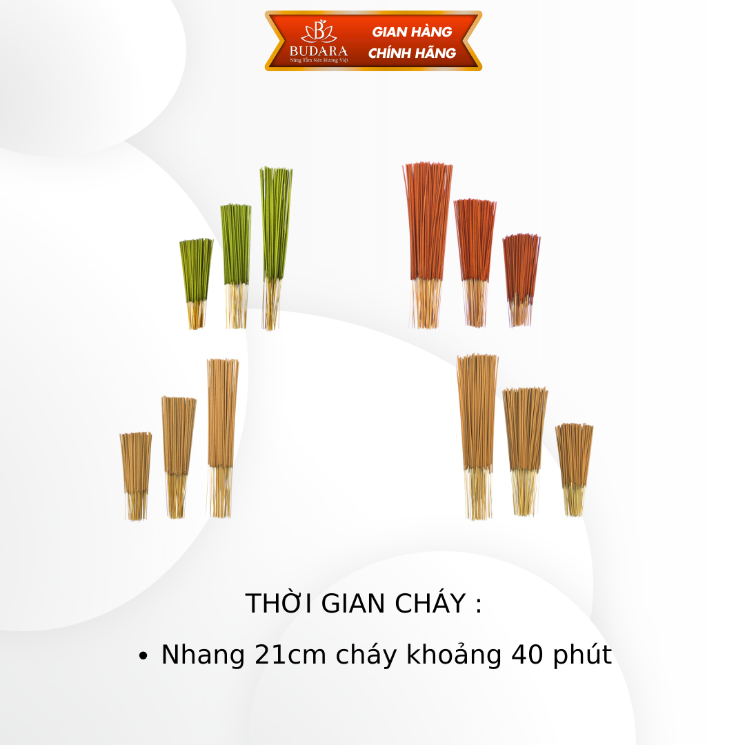 Nhang chung cư, nhang dùng thắp chung cư, nhang thảo mộc budara