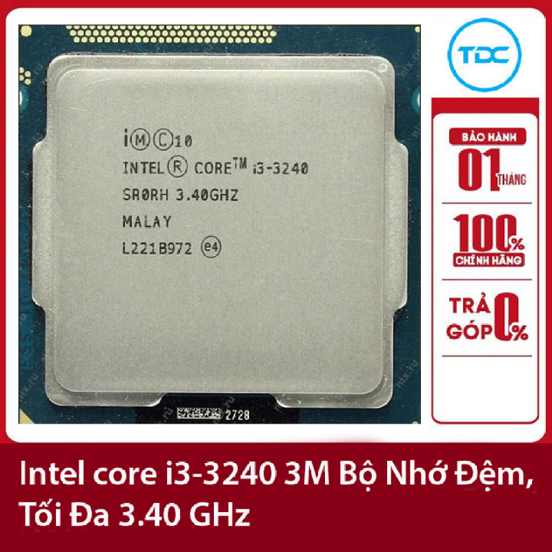 Bảng giá Bộ vi xử lý Intel CPU Core i3-3240 3.40GHz ,55w 2 lõi 4 luồng, 3MB Cache Socket Intel LGA 1155 Phong Vũ