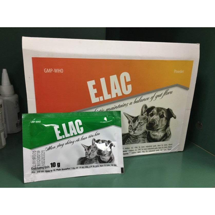 Men tiêu hóa cho chó mèo chịu kháng sinh ELAC (10gam)