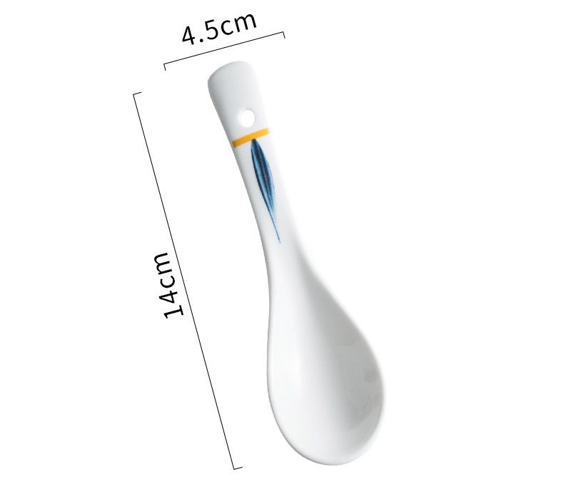 Muỗng sứ ăn cơm, thìa sứ phong cách nhật bản nhã nhăn - ohoho home