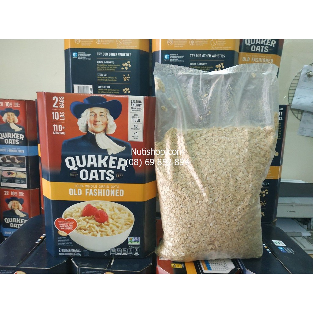 [Lấy mã giảm thêm 30%]Yến mạch Quacker Oats Mỹ 4520 g (cán mỏng)