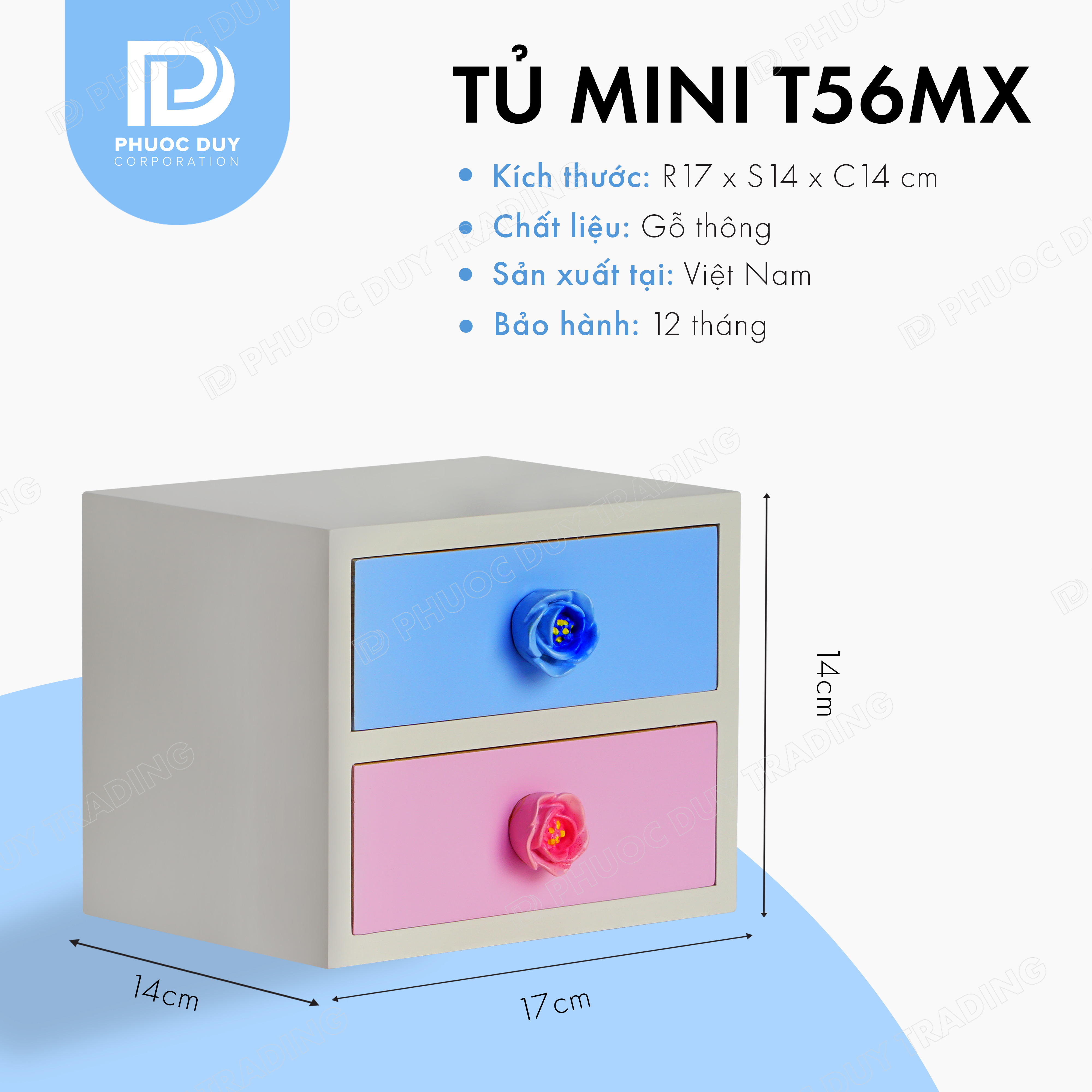 Tủ mini để bàn đa năng - Tủ nữ trang mỹ phẩm T56