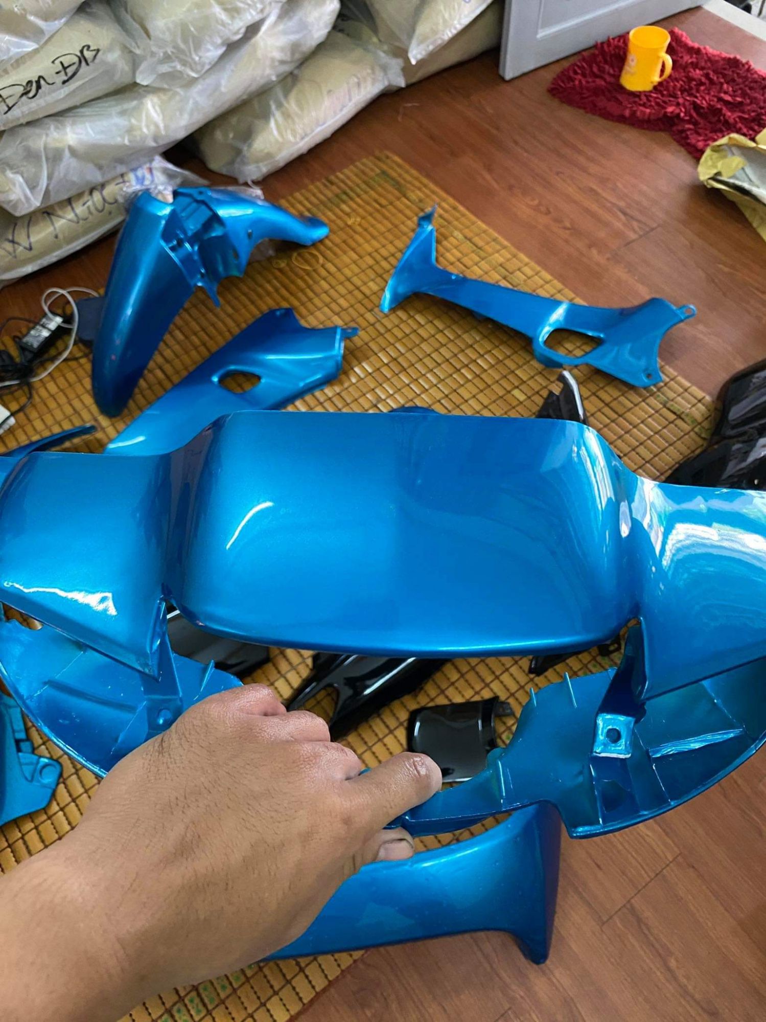 dàn áo wave ABS loại 1 xanh đen