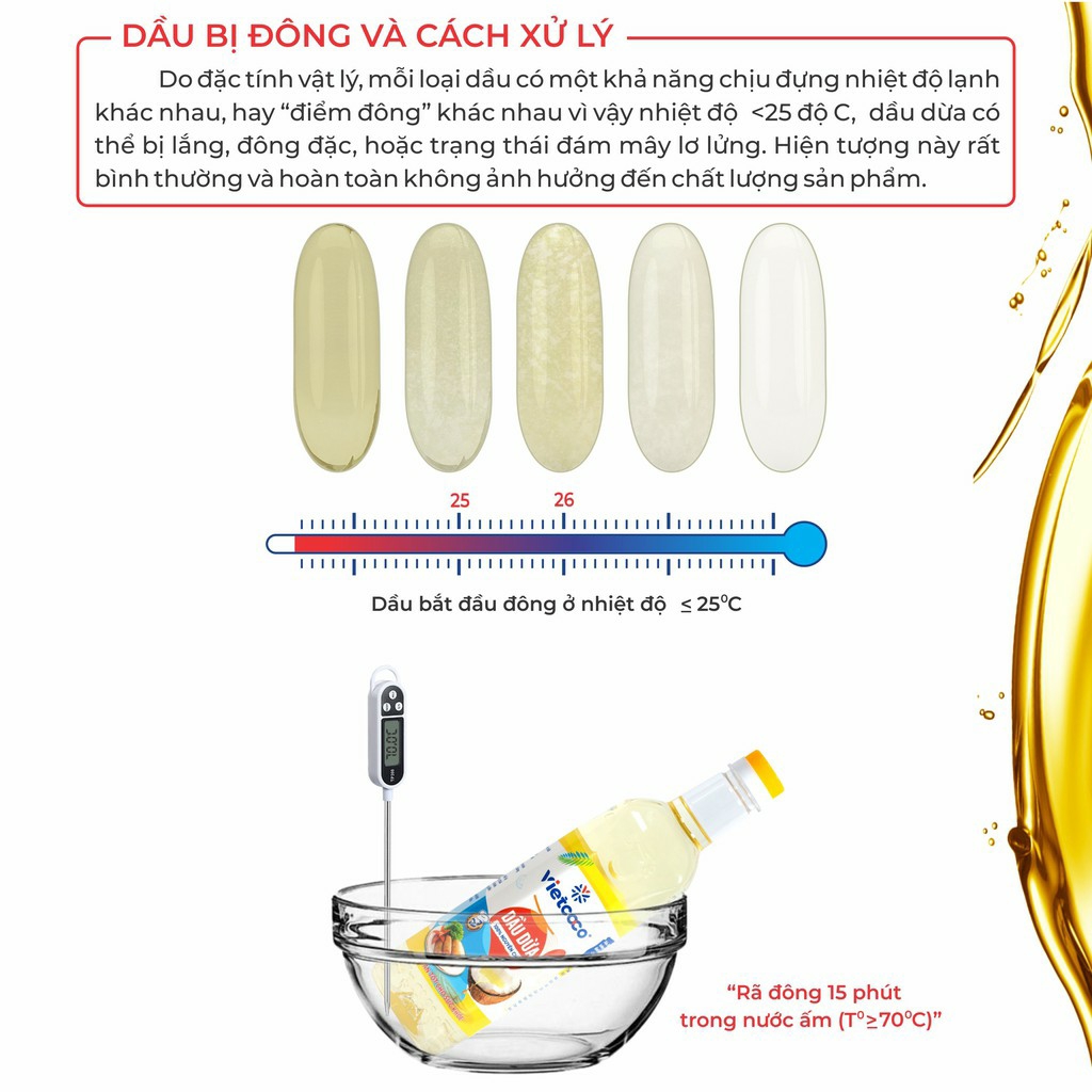 Dầu Ăn Dừa Vietcoco Chai 1 lít