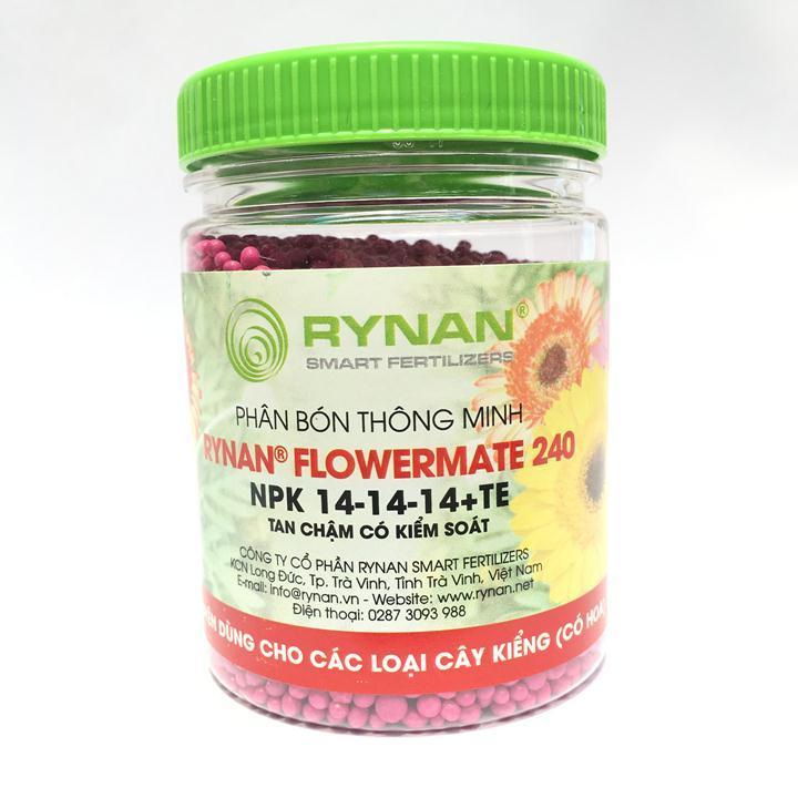 Phân bón thông minh Rynan NPK 14-14-14 TE chuyên dùng cho các loại cây cảnh có hoa