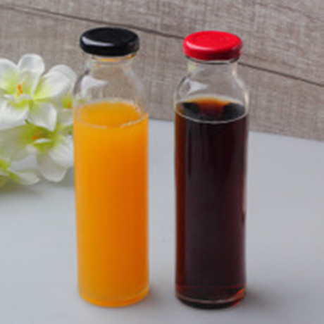 Chai Thuỷ Tinh Tròn Trụ Nắp Thiếc 350ml
