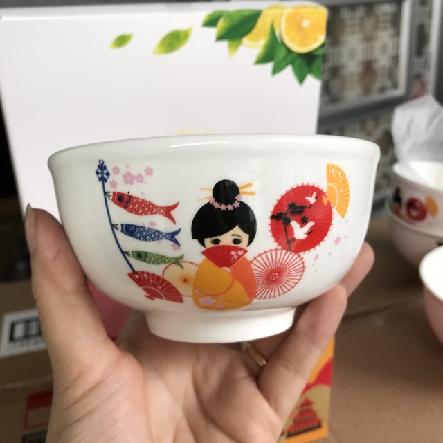 Combo 10 chén sứ dễ thương - Mẫu ngẫu nhiên