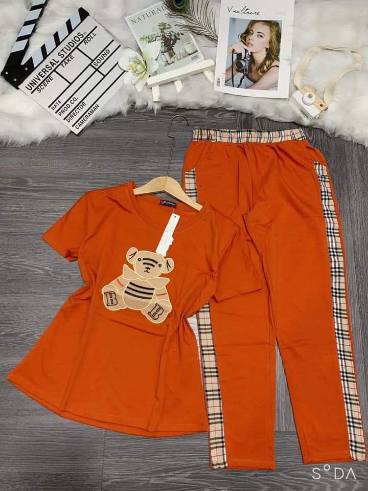 [HCM]SET BỘ THỜI TRANG DÀI THIÊU HÌNH GẤU DỄ THƯƠNG