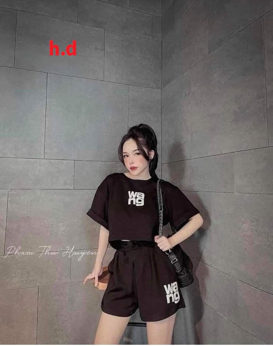 SET ÁO CROPTOP KÈM QUẦN WANG ĐẦY CÁ TÍNH