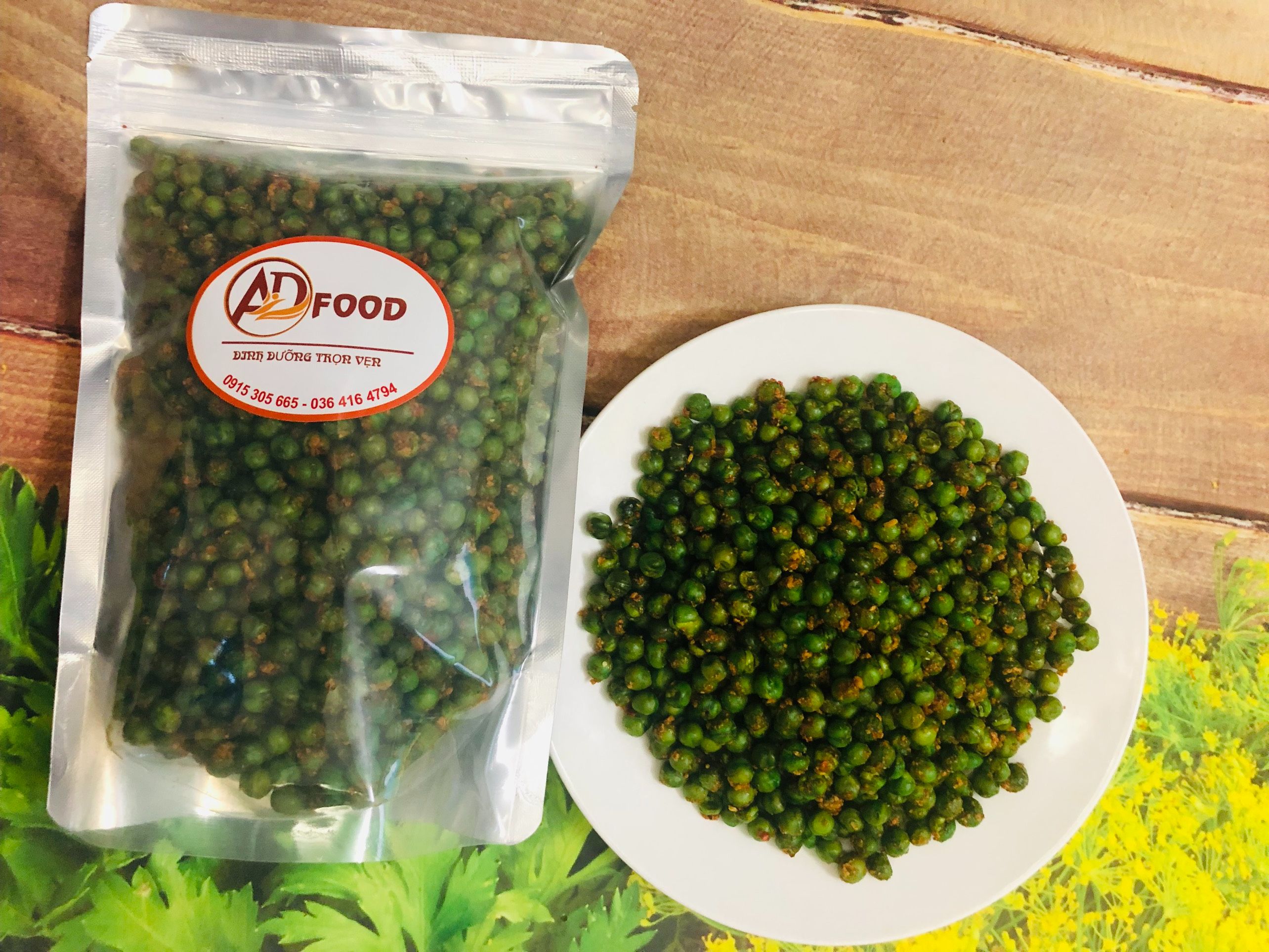 500g đậu hà lan rang muối