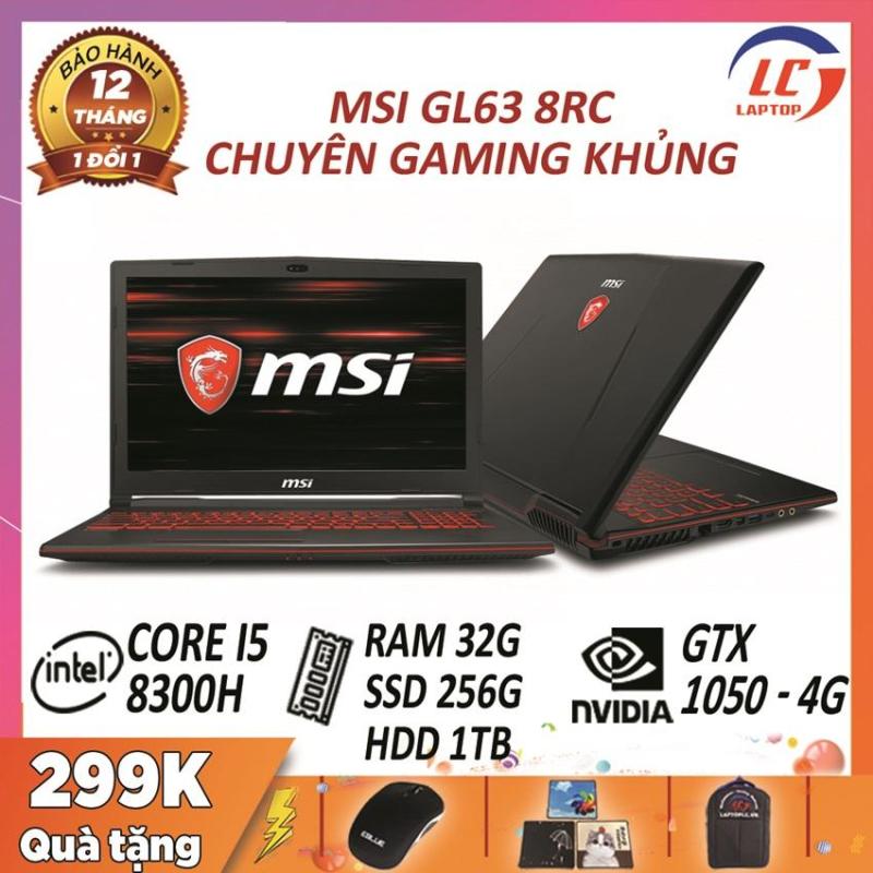 Bảng giá Laptop game MSI GL63 8RC core i5-8300H - card rời Nvidia GTX 1050- 4G, màn 15.6 FullHD, laptop game Phong Vũ