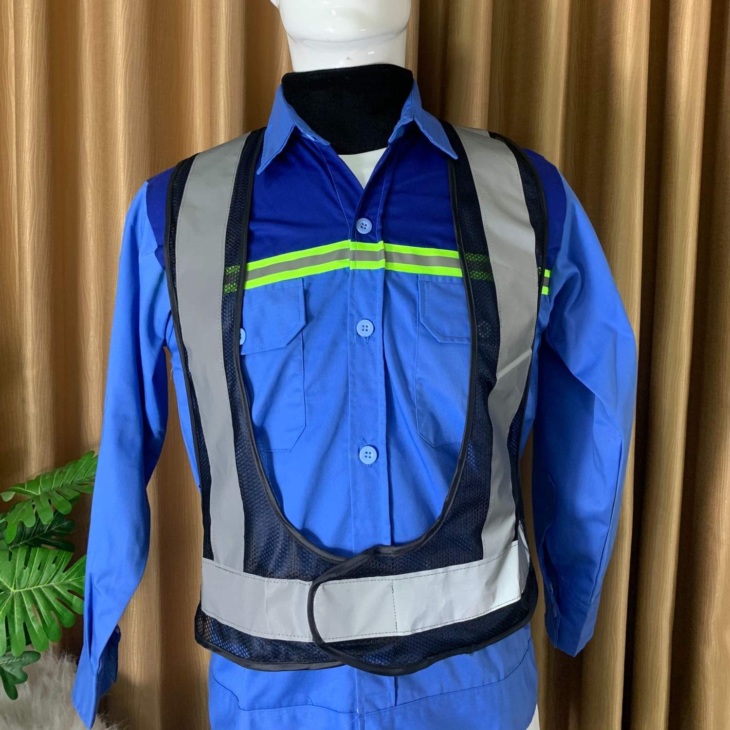 Áo Gile phản quang Chữ A công trình, áo lưới phản quang bảo hộ lao động