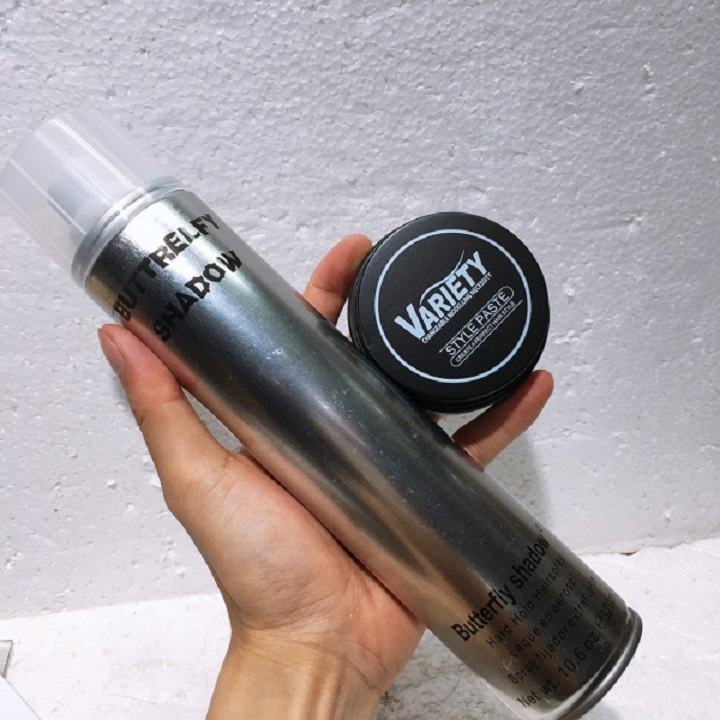 COMBO GÔM BẠC BUTTER FLY + SÁP VUỐT TÓC VARIETY