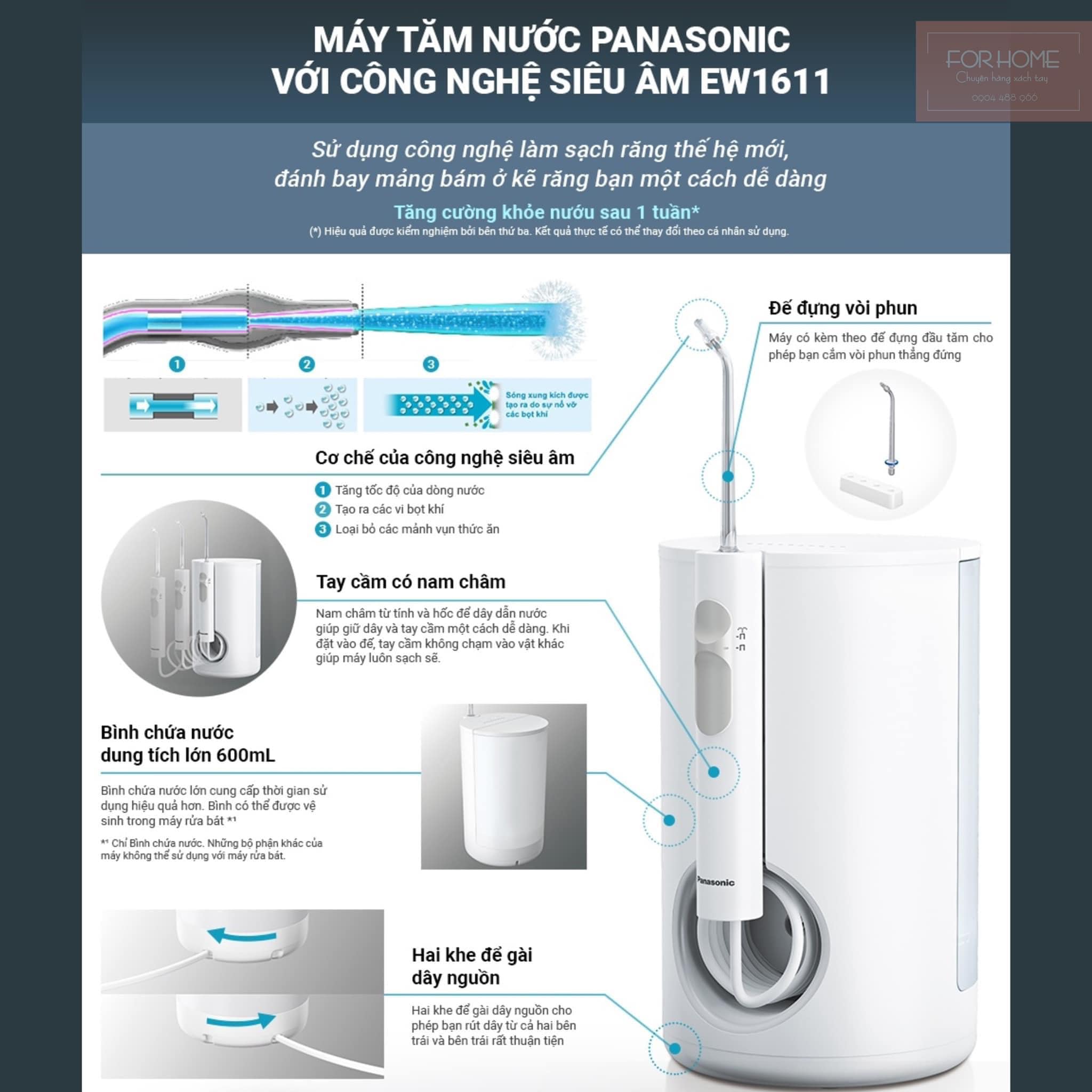 MÁY TĂM NƯỚC PANASONIC EW1611 ,BẢO HÀNH 12 THÁNG