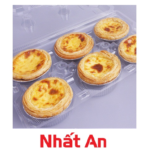 Hộp đựng bánh tart 6 bánh
