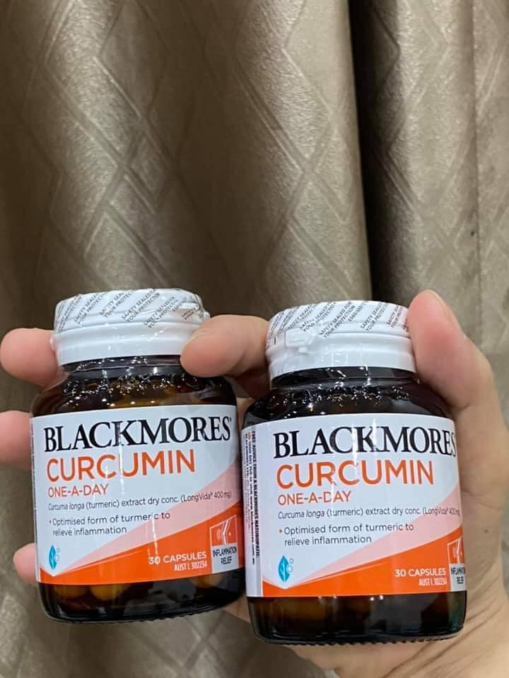 Viên uống tinh chất nghệ Blackmores Curcumin one a day inflammation vitamin 30 viên Úc