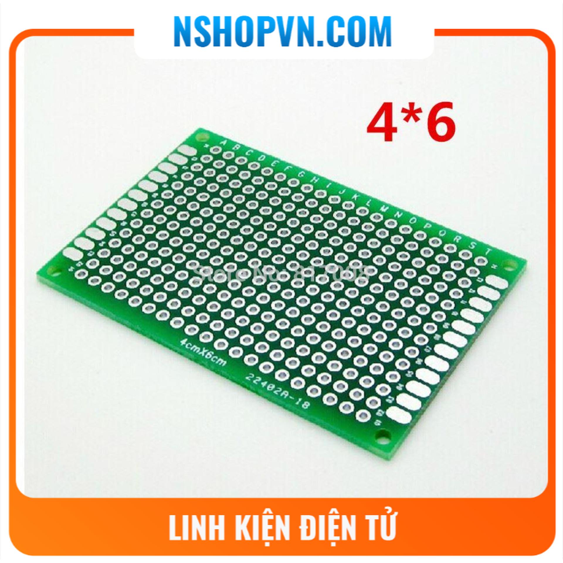 2 Test board hàn Bản mạch hàn 2 mặt 4x6cm sợi thủy tinh