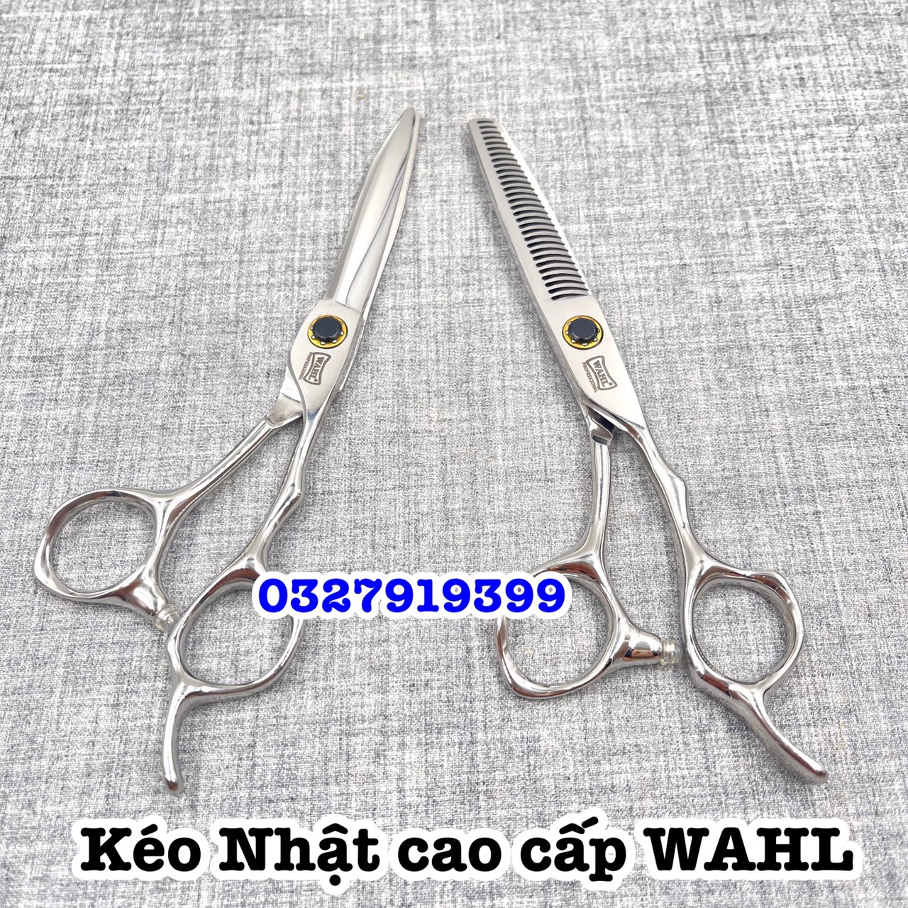 High-Quality Japanese Hair Cutting Scissors Wahl 6.0 in (Black Screw)