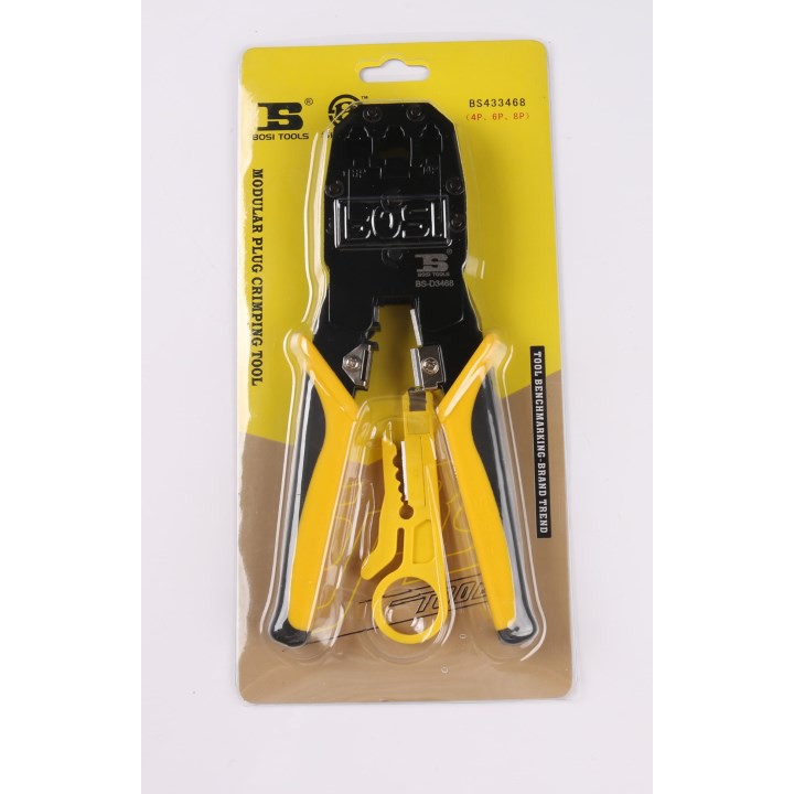 Kìm bấm cáp mạng Bosi BS-D3468 (Vàng)