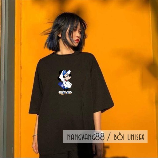 Áo Thun Unisex [ Mickey MLB ] Nam Nữ dễ phối đồ cực Hót