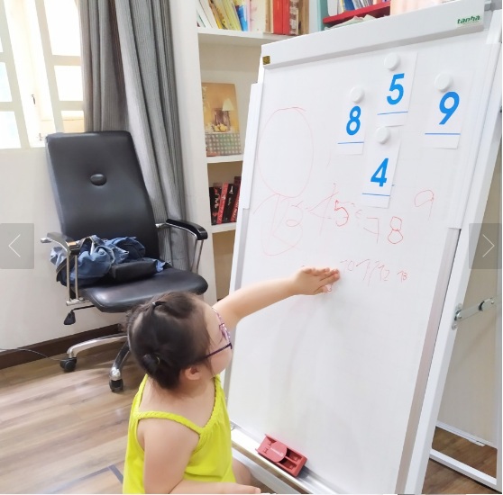 Bảng filip chart cho bé tiểu học kích thước 40 x 60cm tặng bút, nam châm, lau bảng