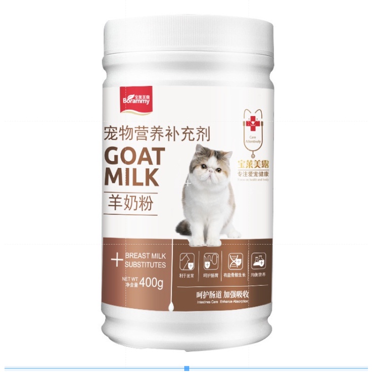 Sữa bột-sửa dê bổ sung canxi cho mèo con và mèo mẹ Borammy