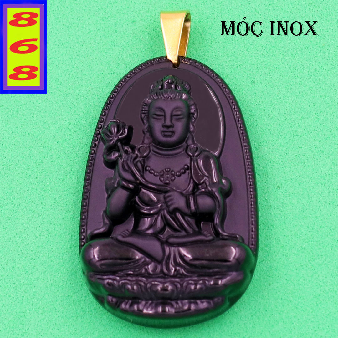 Pendant Buddha great the lice Bodhisattva stone quartz 4.3CM-Buddha The par old horse-face size medium-bundled hook stainless steel-bring lucky peace