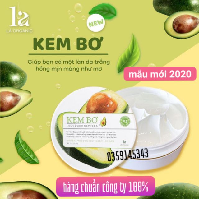 Kem body Bơ Lá Hàng Chuẩn 200g