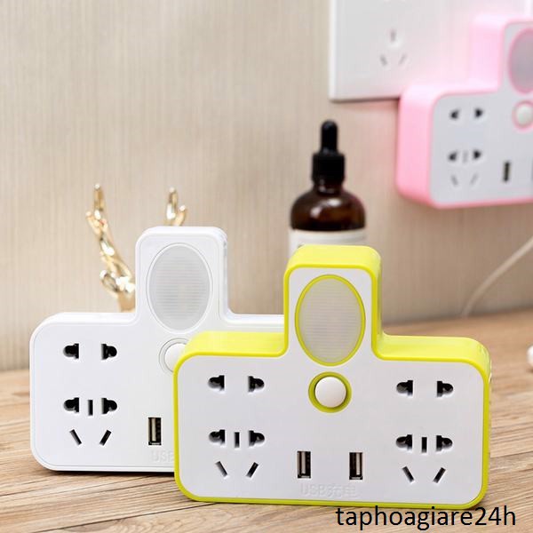 ổ điện cắm tường có đèn ngủ cổng usb