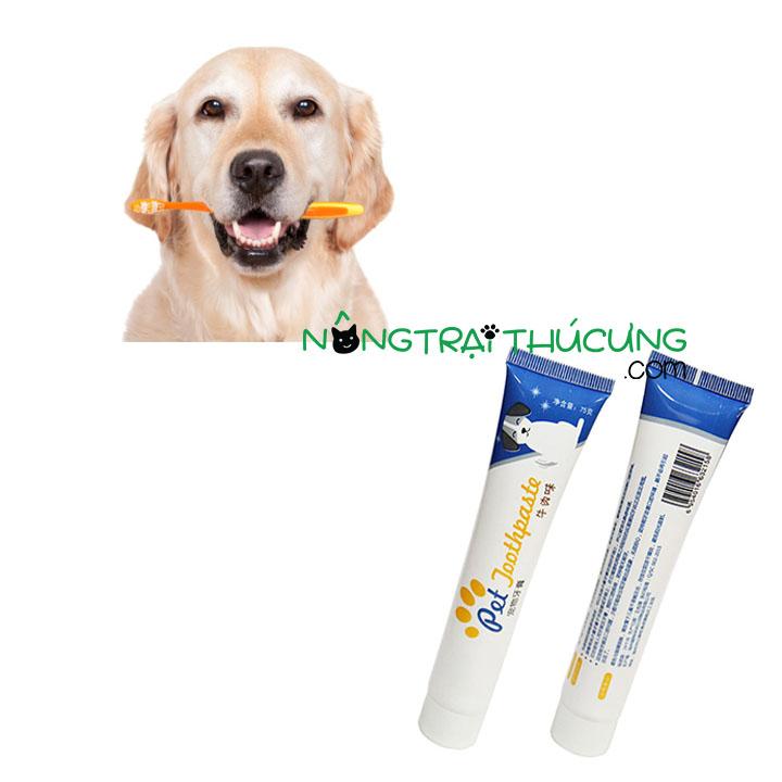 Kem đánh răngvệ sinh răng miệng cho thú cưng - 75gr