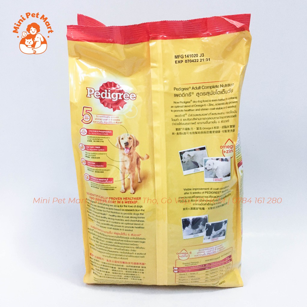 [HCM]Thức ăn hạt cho chó trưởng thành PEDIGREE 1,5kg