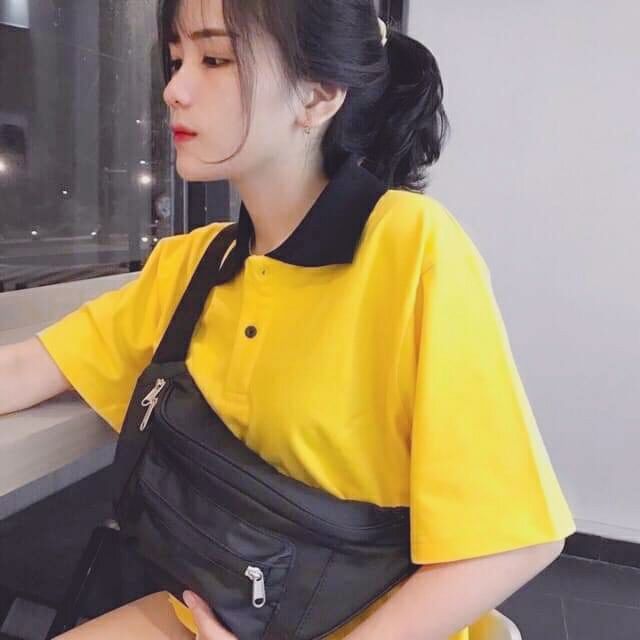 Áo polo trơn lé cổ cá tính HARI0920