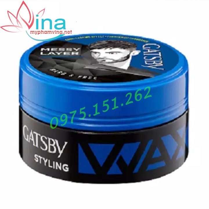 Wax tạo kiểu tóc Gatsby Hard Free xanh 75gr