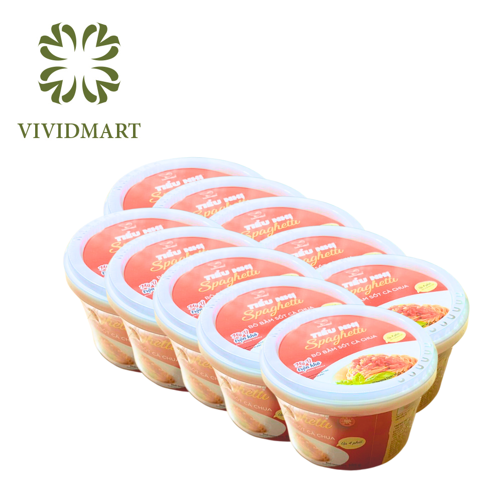 - uni president - mì tiểu nhị tô spaghetti 2 vị: bò sốt chua cay và bò hầm sốt cà chua - 105g/tô