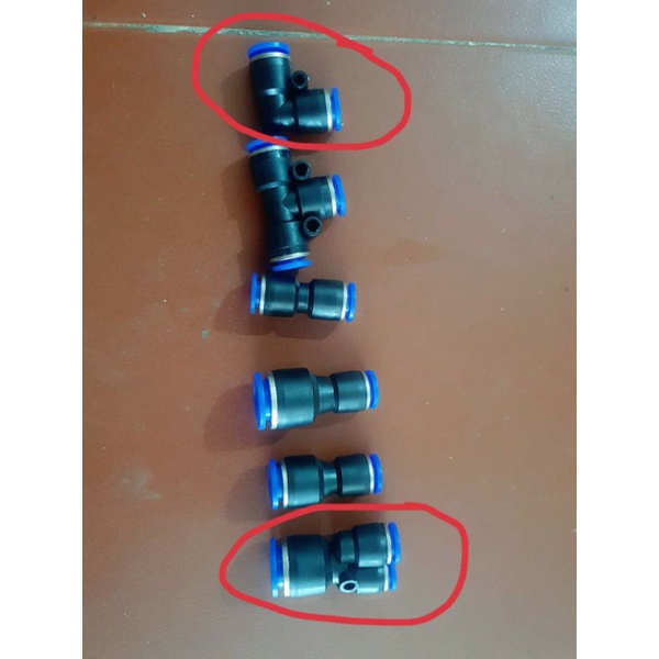 Cút 12-8, nối chia 2 y 12-8-8, nối 8-8 phun sương, tưới cây, phun tưới lan