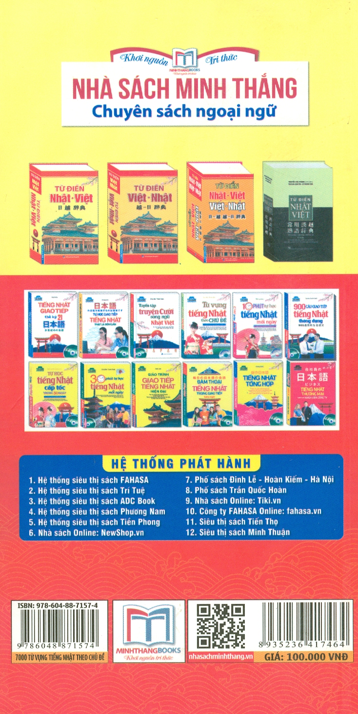 7000 Từ Vựng Tiếng Nhật Theo Chủ Đề