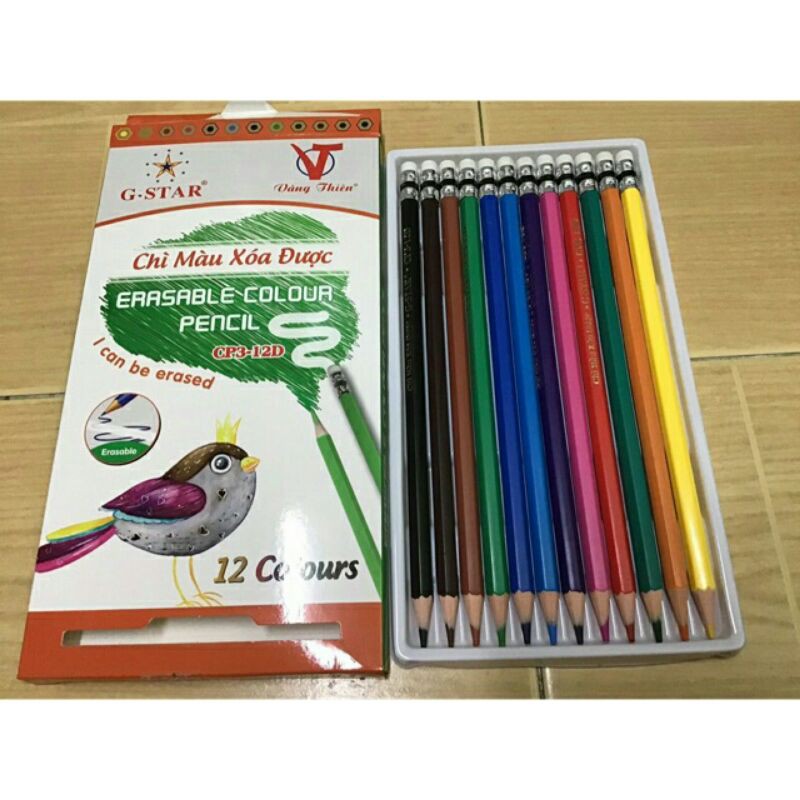 [HCM]bút chì màu Cây xoá được